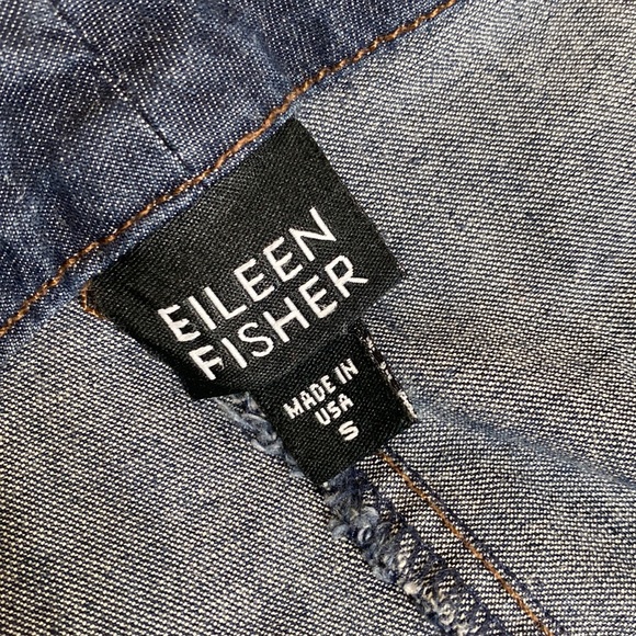 Eileen Fisher Wide Leg Cropped Denim Jeans Size - Picture 3 of 15